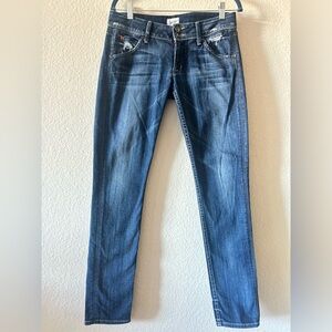 Hudson Jeans Women's Distressed Blue Skinny Jeans